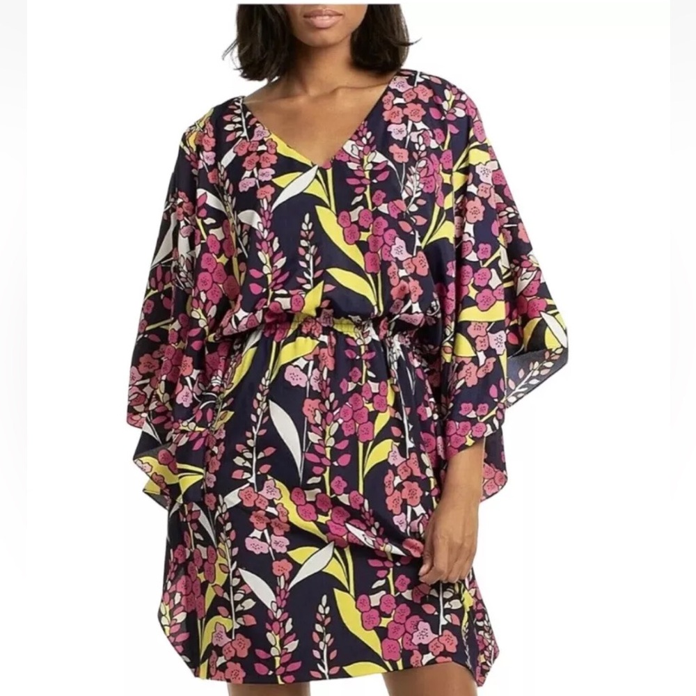 Trina Turk Floral Dress - Pink, Yellow, and Black
